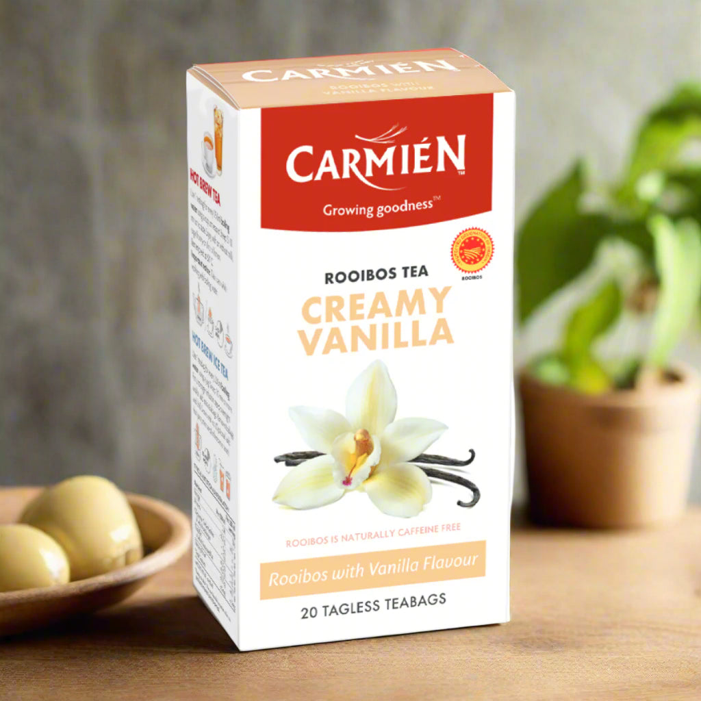 Carmién Creamy Vanilla Rooibos - 20 Tagged Teabags