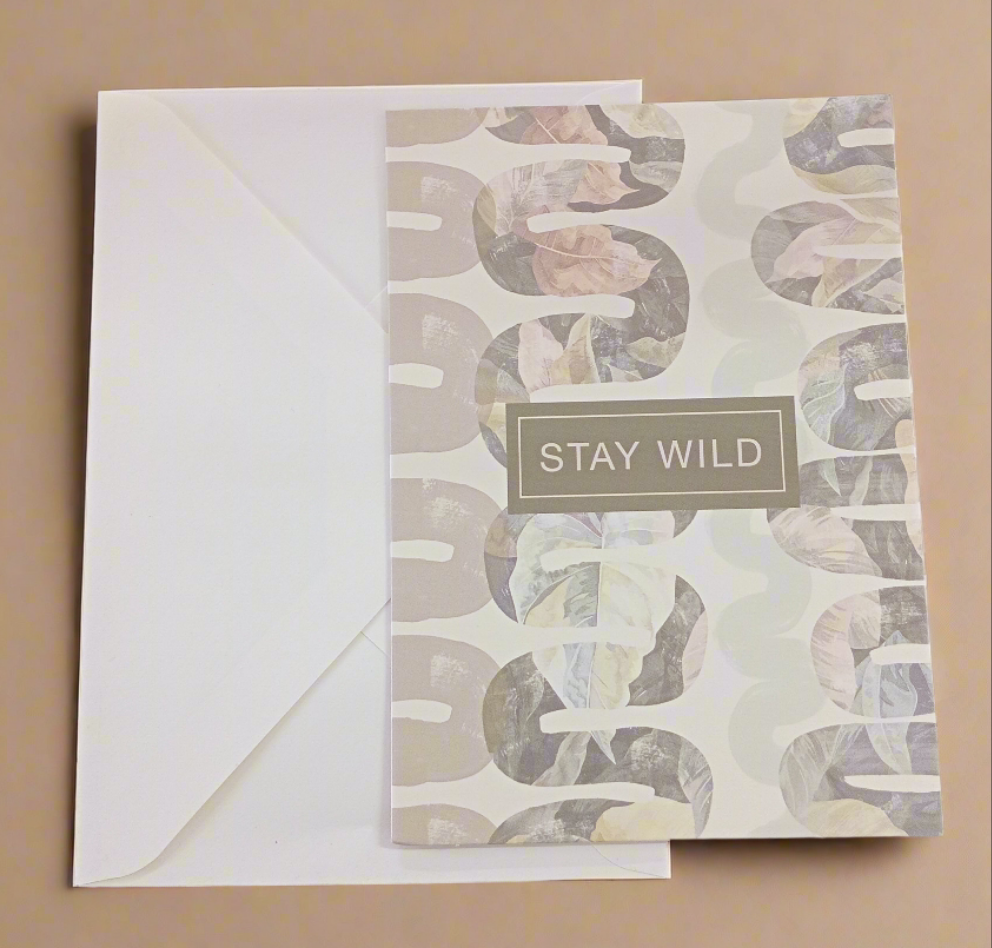 Stay Wild Mini Greeting Card