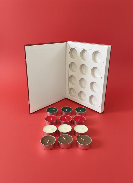 12 x Tealight Candles - Pine, Cookies & Cream, Cherry, Vanilla