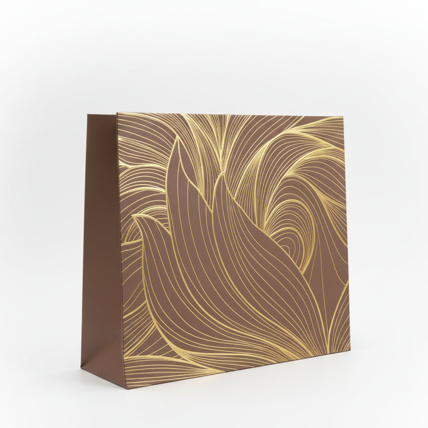 Gold Pattern Gift Bag