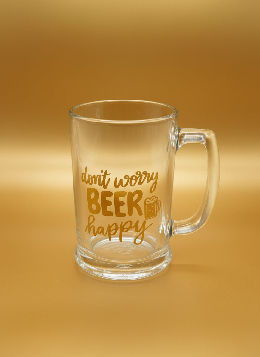 Festive Beer Glass With Handle - 400ml