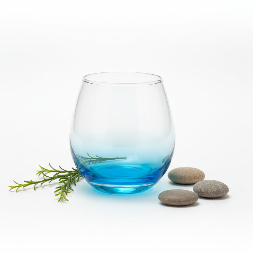 Blue Base Stemless Loose Glass 475ml