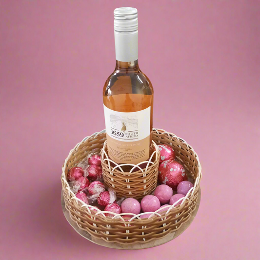 Small Round Gift Basket (Excludes Content)