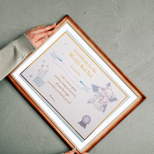 World's Best Dad Certificate