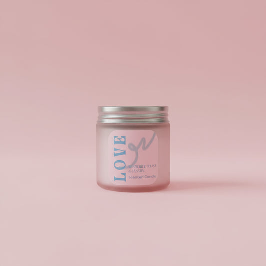 Love Raspberry, Peony & Jasmin Scented Candle