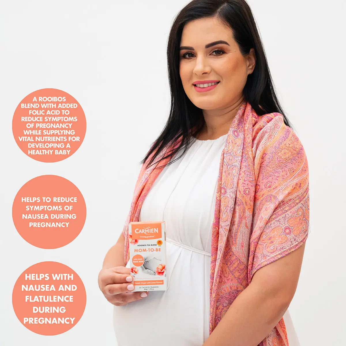 Carmien Tea Mom-to-be with Folic Acid - 20 Tea Bags - Rooibos Tea