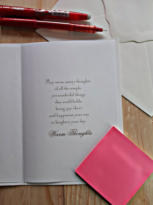 Warm Thoughts Card