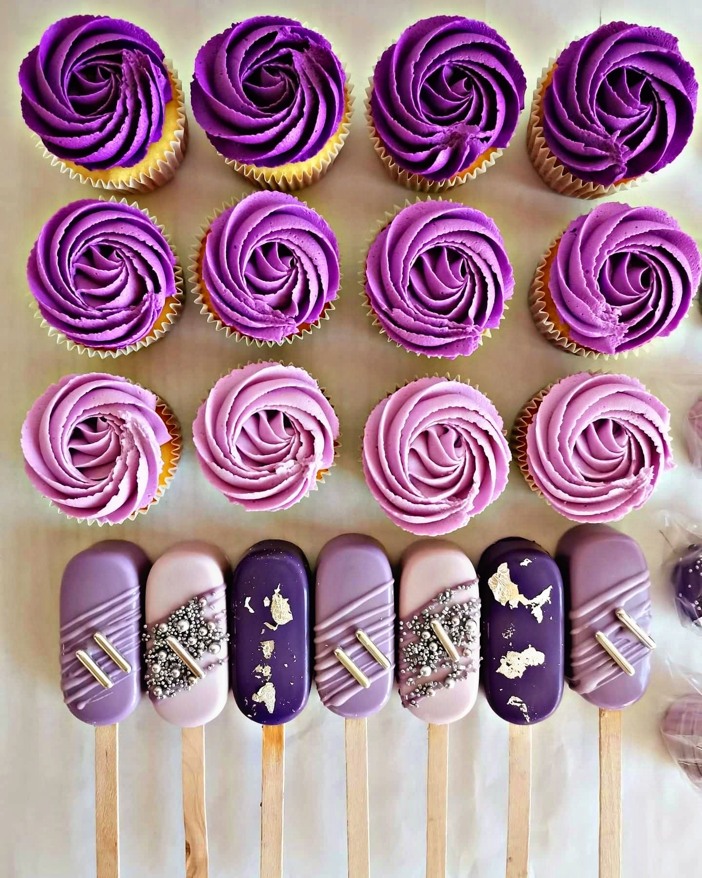 Purple Swirl Cupcakes