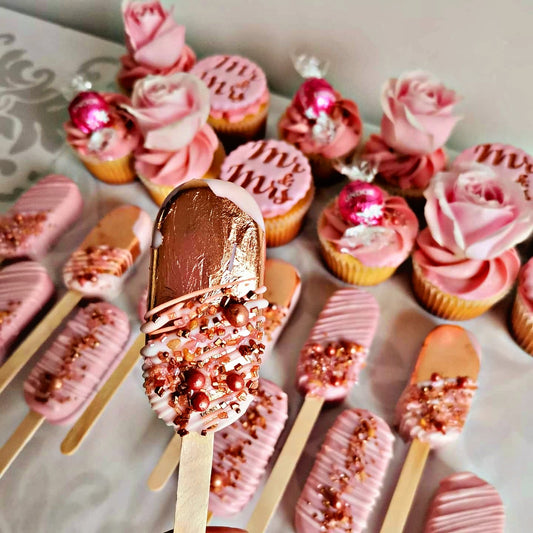 Rosegold & Pink Cakesicles / Cake Pops
