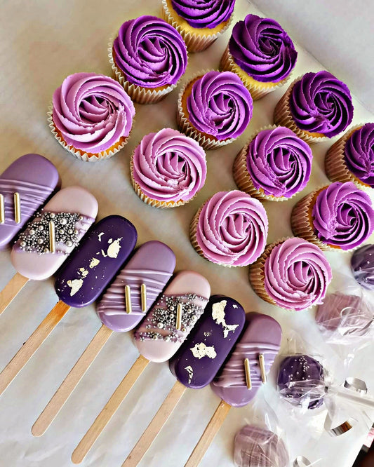 Purple Swirl Cupcakes