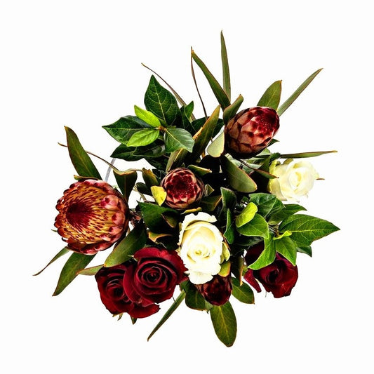 Protea & Rose Bouquet Arrangement