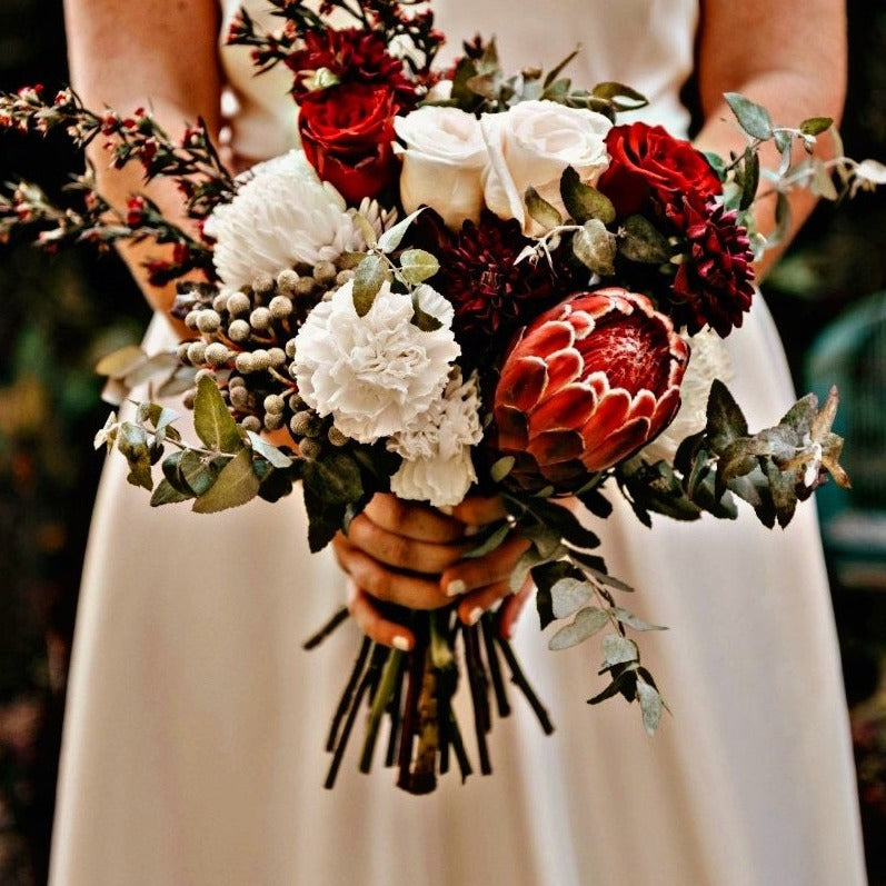 Protea & Rose Bouquet Arrangement