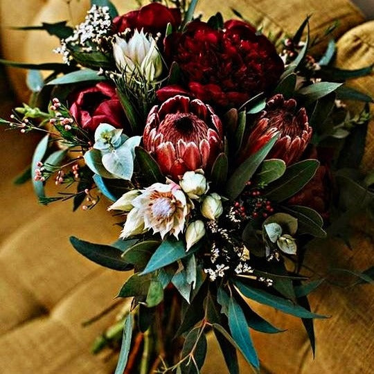 Protea & Rose Bouquet Arrangement