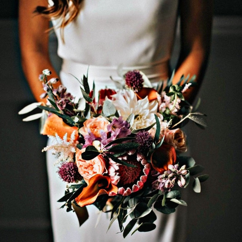 Protea & Rose Bouquet Arrangement
