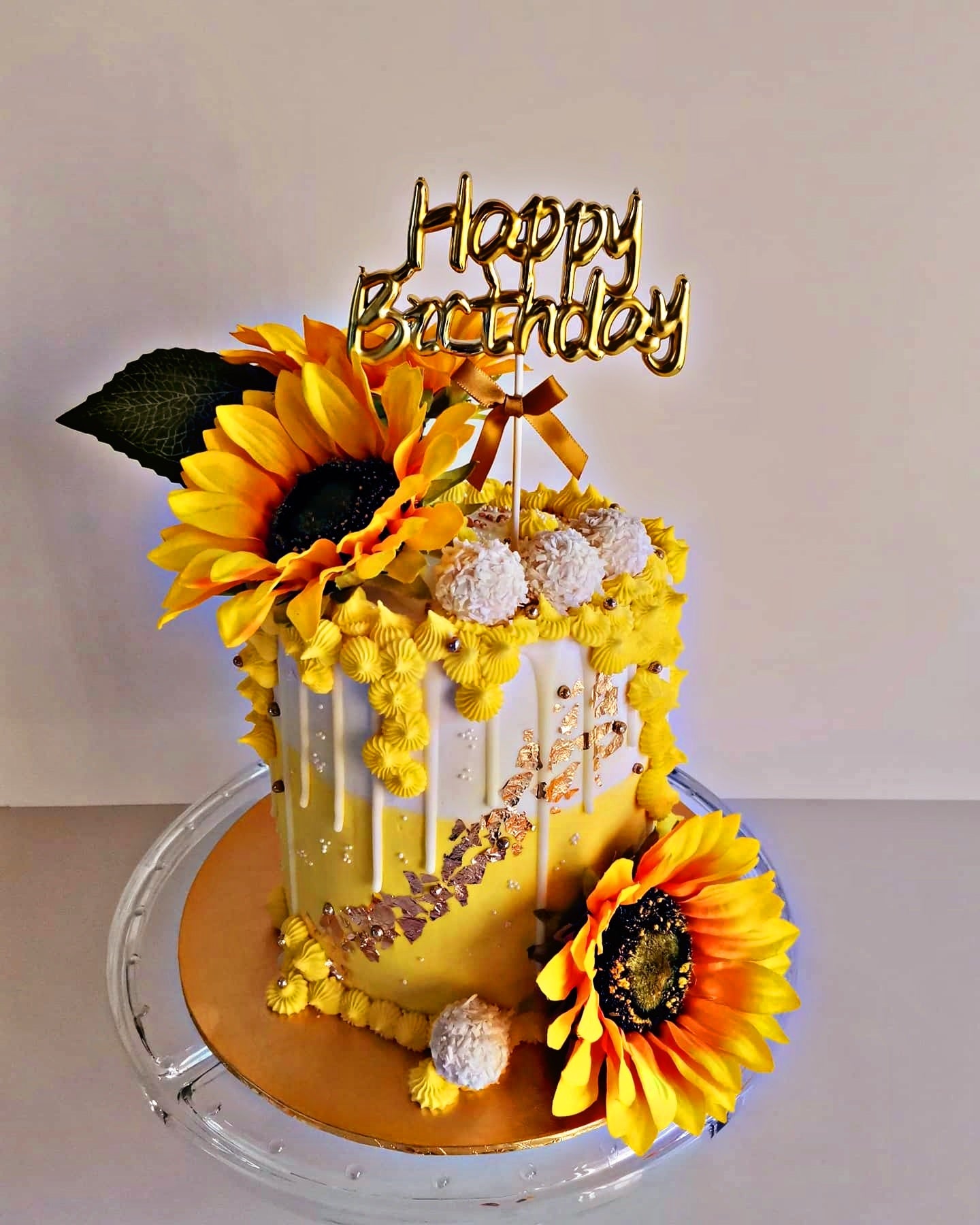 Sunflower Themed Cake