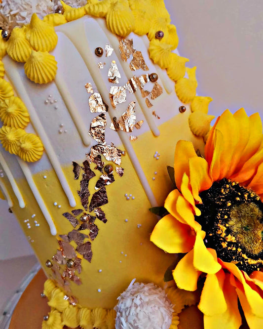 Sunflower Themed Cake