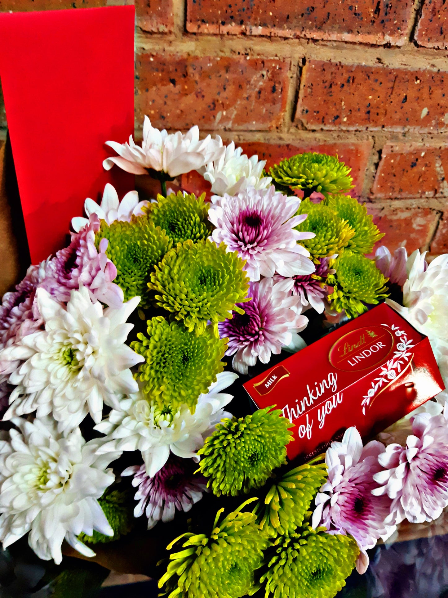 Mixed Bouquet Arrangement & Chocolate