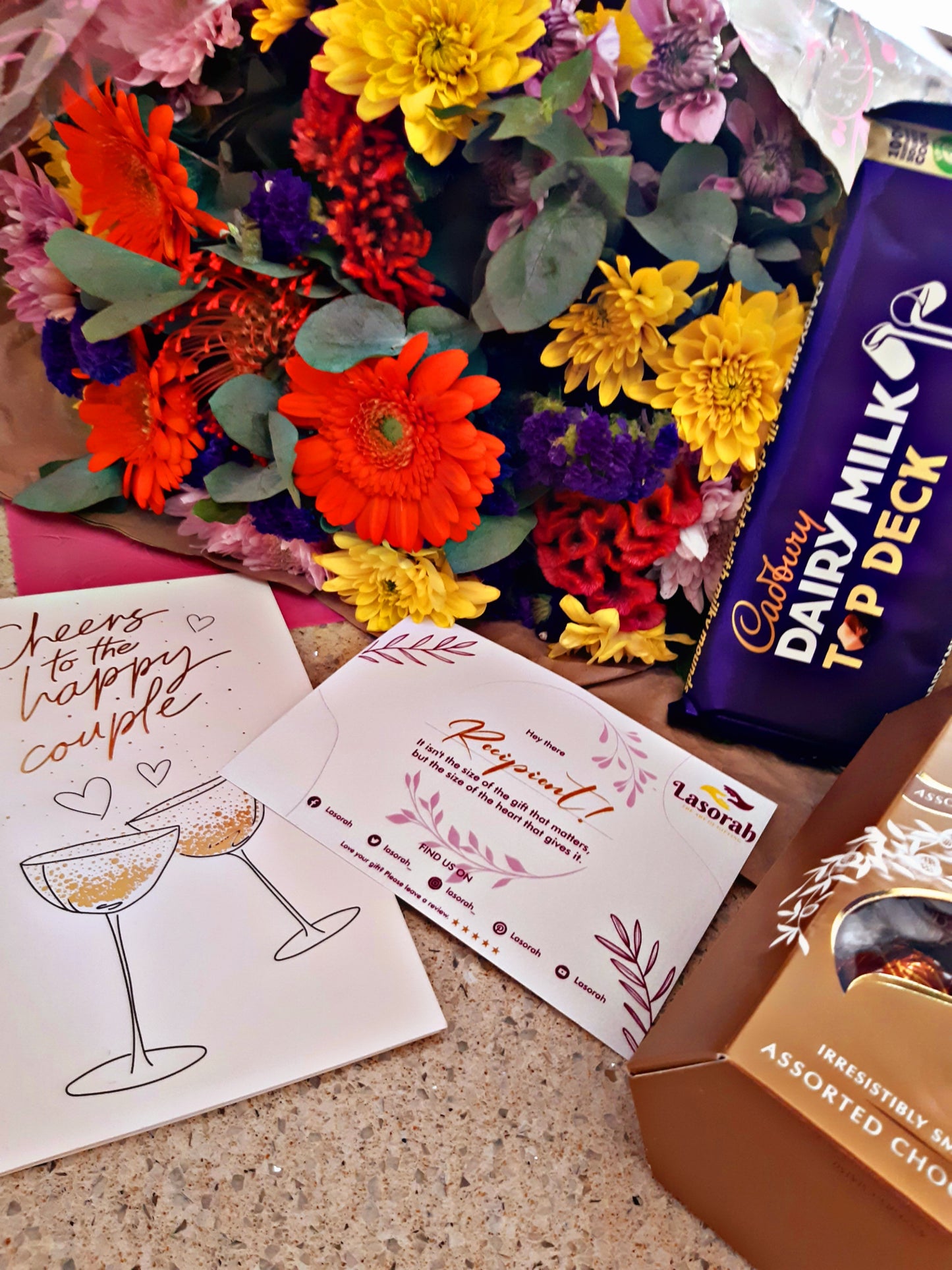 Anniversary Flowers & Chocolates Gift