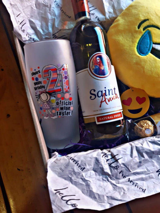 "21st Birthday Official Wine Taster" Gift Set