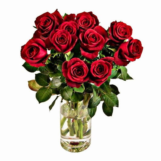 Premium Red Roses Hand Wrapped Bouquet