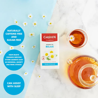 Carmien Relax With Camomile Rooibos Tea (20 Tagless Bags)
