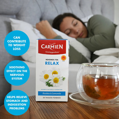 Carmien Relax With Camomile Rooibos Tea (20 Tagless Bags)