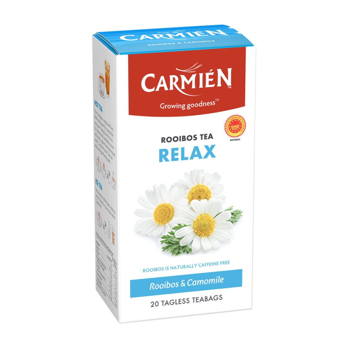Carmien Relax With Camomile Rooibos Tea (20 Tagless Bags)