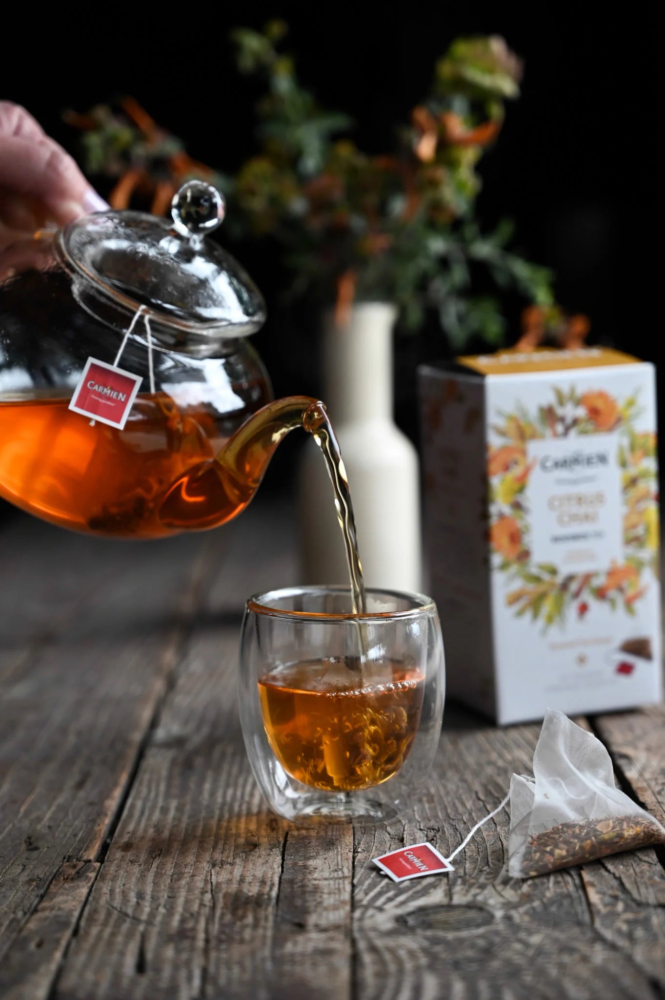 Carmién Citrus Chai Rooibos - 20 Tagged Pyramid Teabags