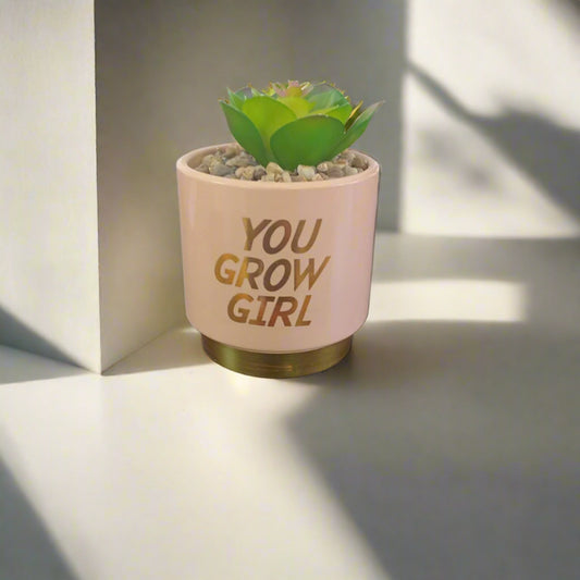 You Grow Girl Succulent Plant