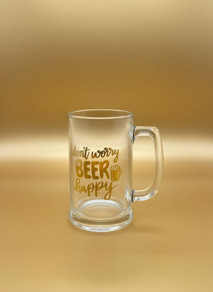 Festive Beer Glass With Handle - 400ml