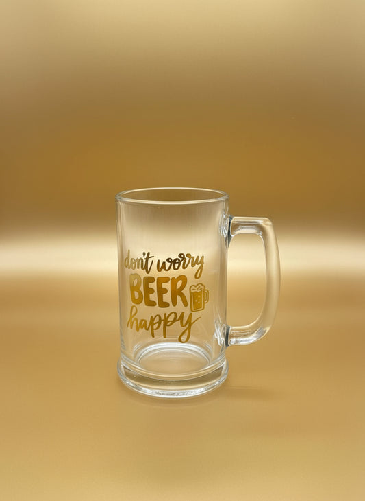 Festive Beer Glass With Handle - 400ml