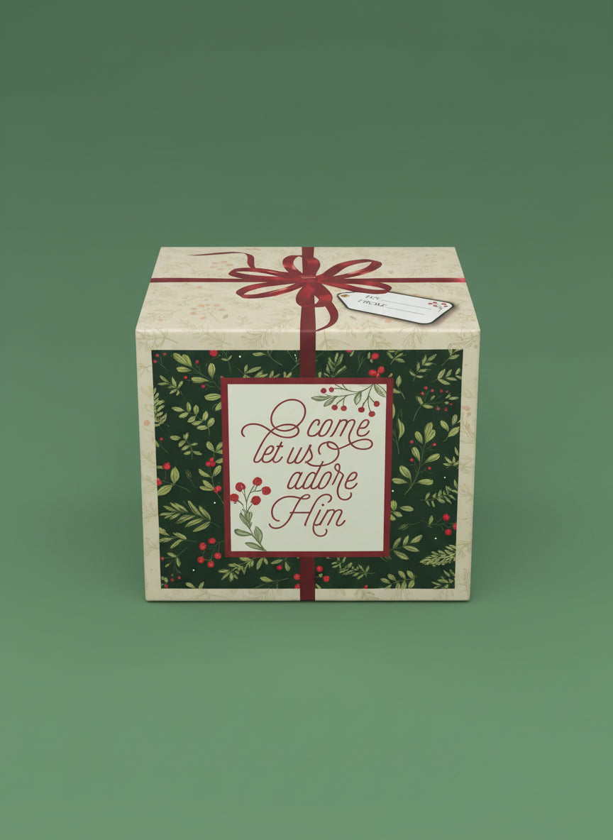 Come Let Us Adore Him - White - Ceramic Mug