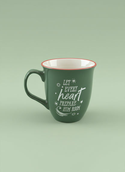 Joy To The World The Lord Has Come  - Green - Ceramic Mug