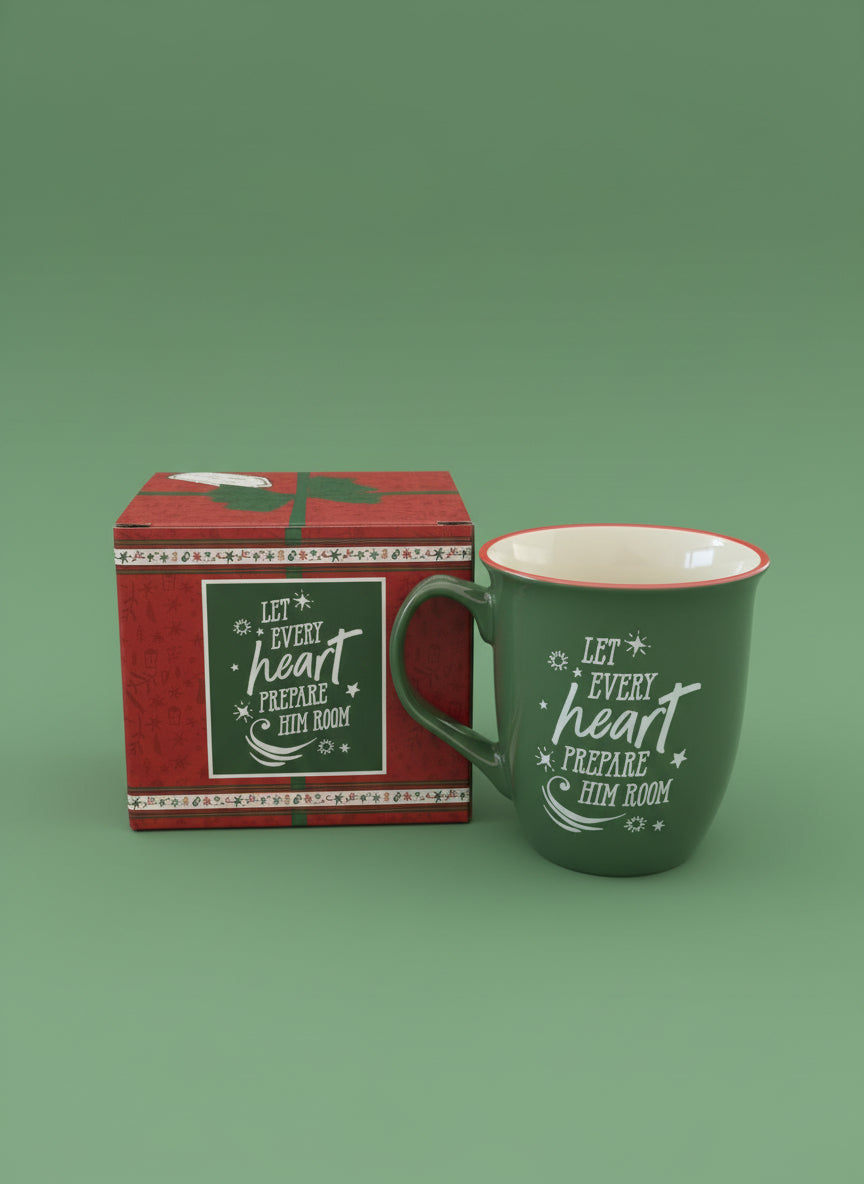 Joy To The World The Lord Has Come  - Green - Ceramic Mug