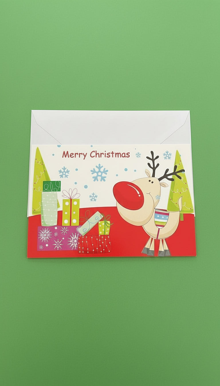 Merry Christmas Greeting Card - Festive Cards
