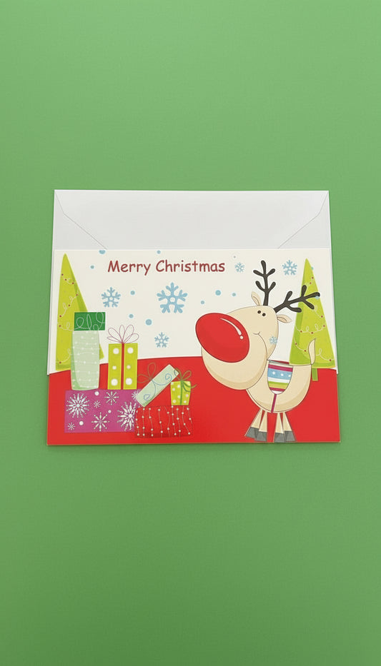 Merry Christmas Greeting Card - Festive Cards