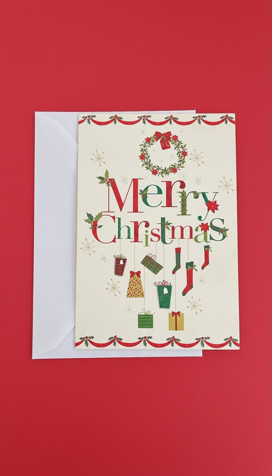 Merry Greeting Card - Festive Cards
