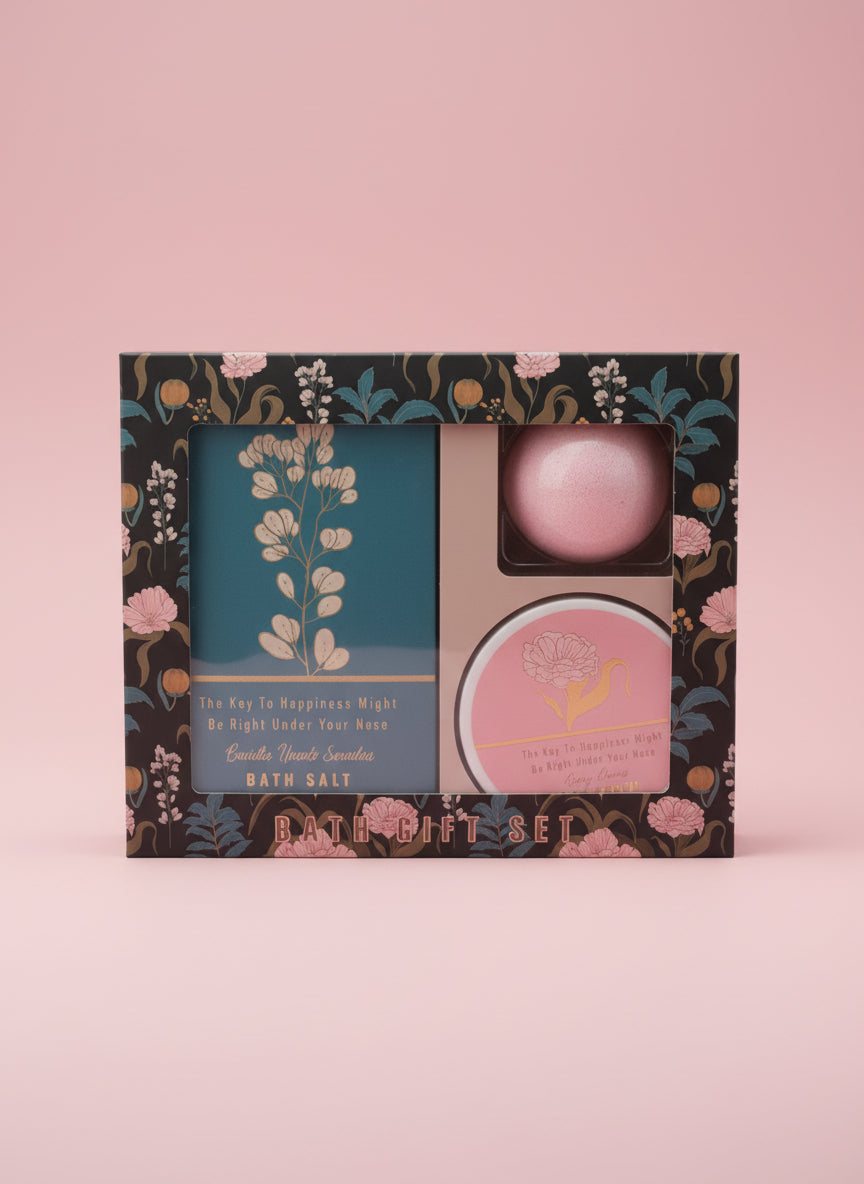 Floral Bath Gift Set