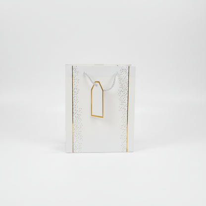 White & Gold Gift Bag - Small Gift Bag