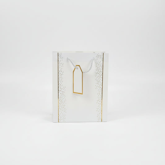 White & Gold Gift Bag - Small Gift Bag