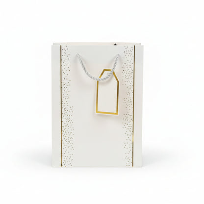 White & Gold Gift Bag - Small Gift Bag