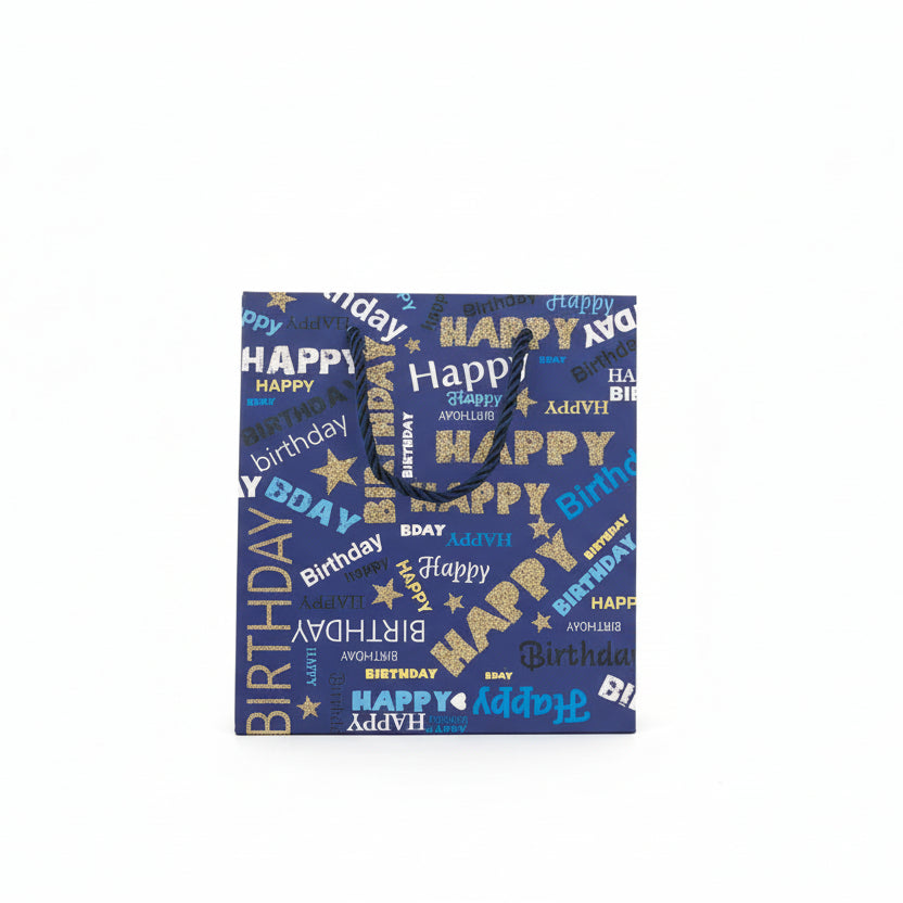 Happy Birthday MinI Gift Bag - Blue