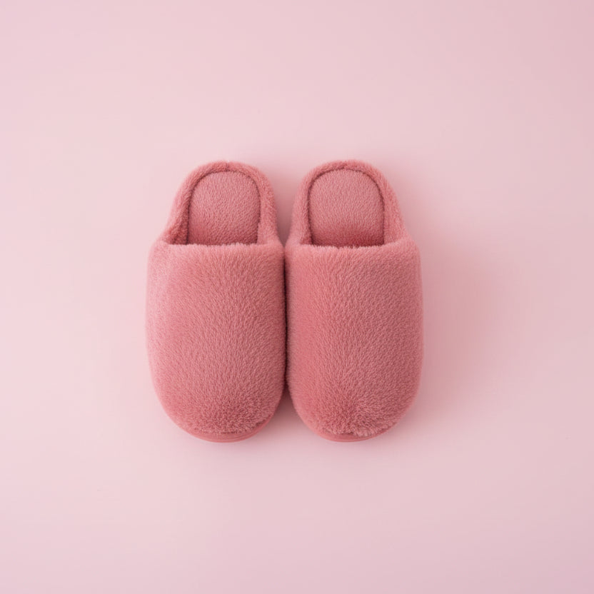 Fluffy Platform Mule Slippers