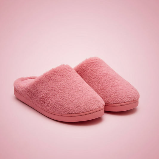 Fluffy Platform Mule Slippers