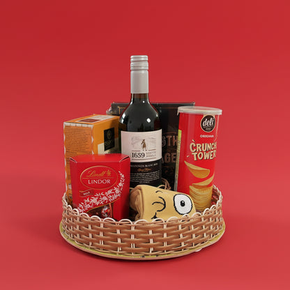 Medium Round Gift Basket (Excludes Content)
