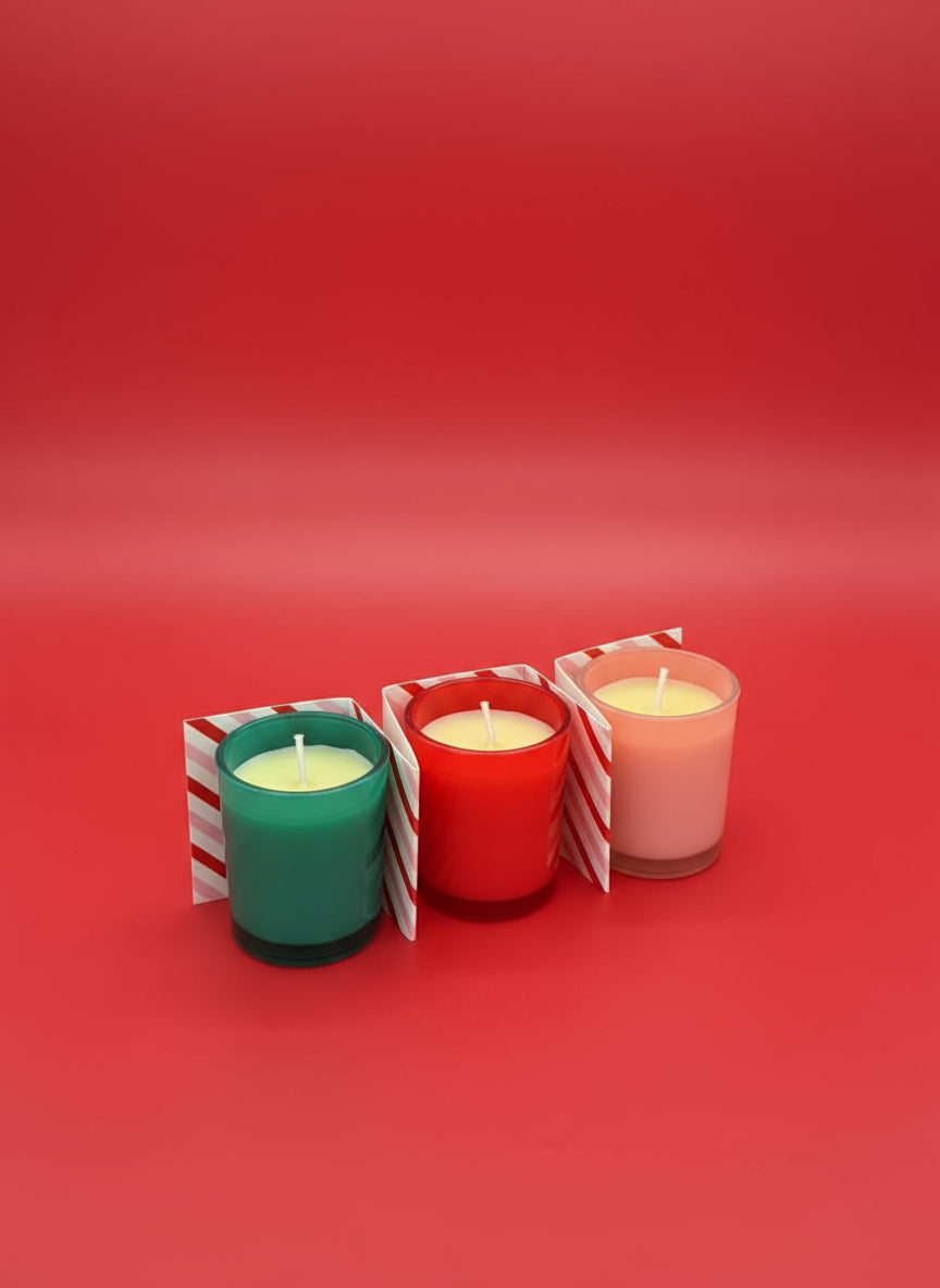 3 x Gingerbread Scented Festive Candles