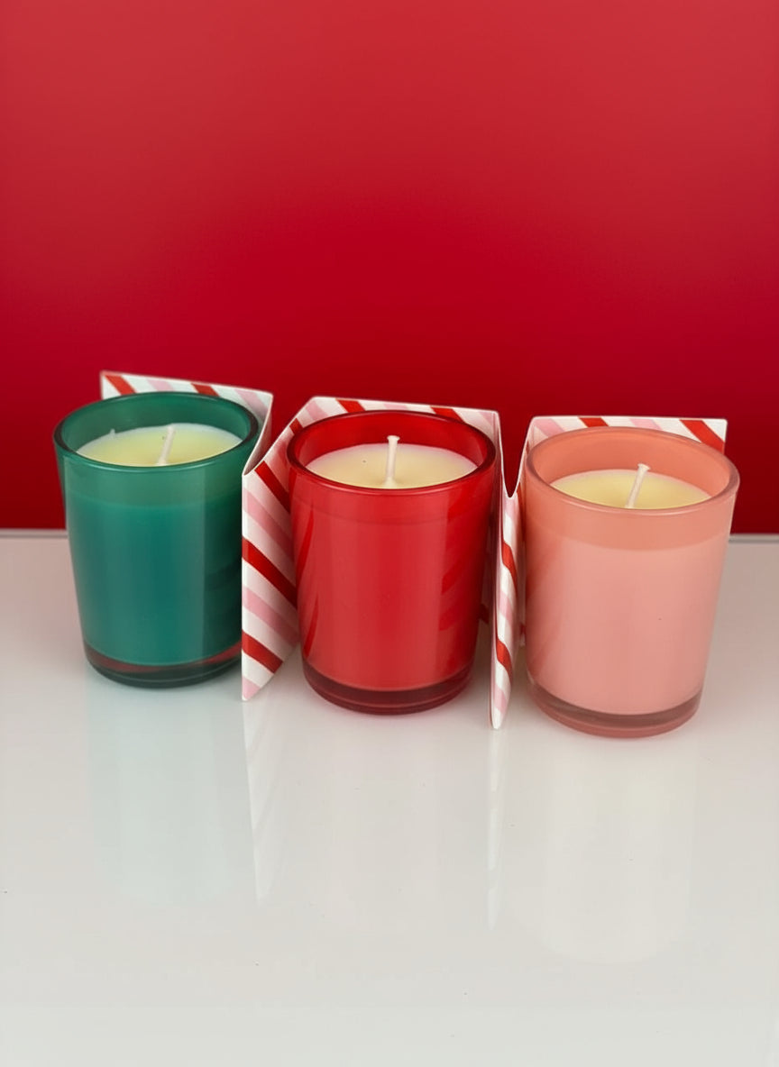 3 x Gingerbread Scented Festive Candles