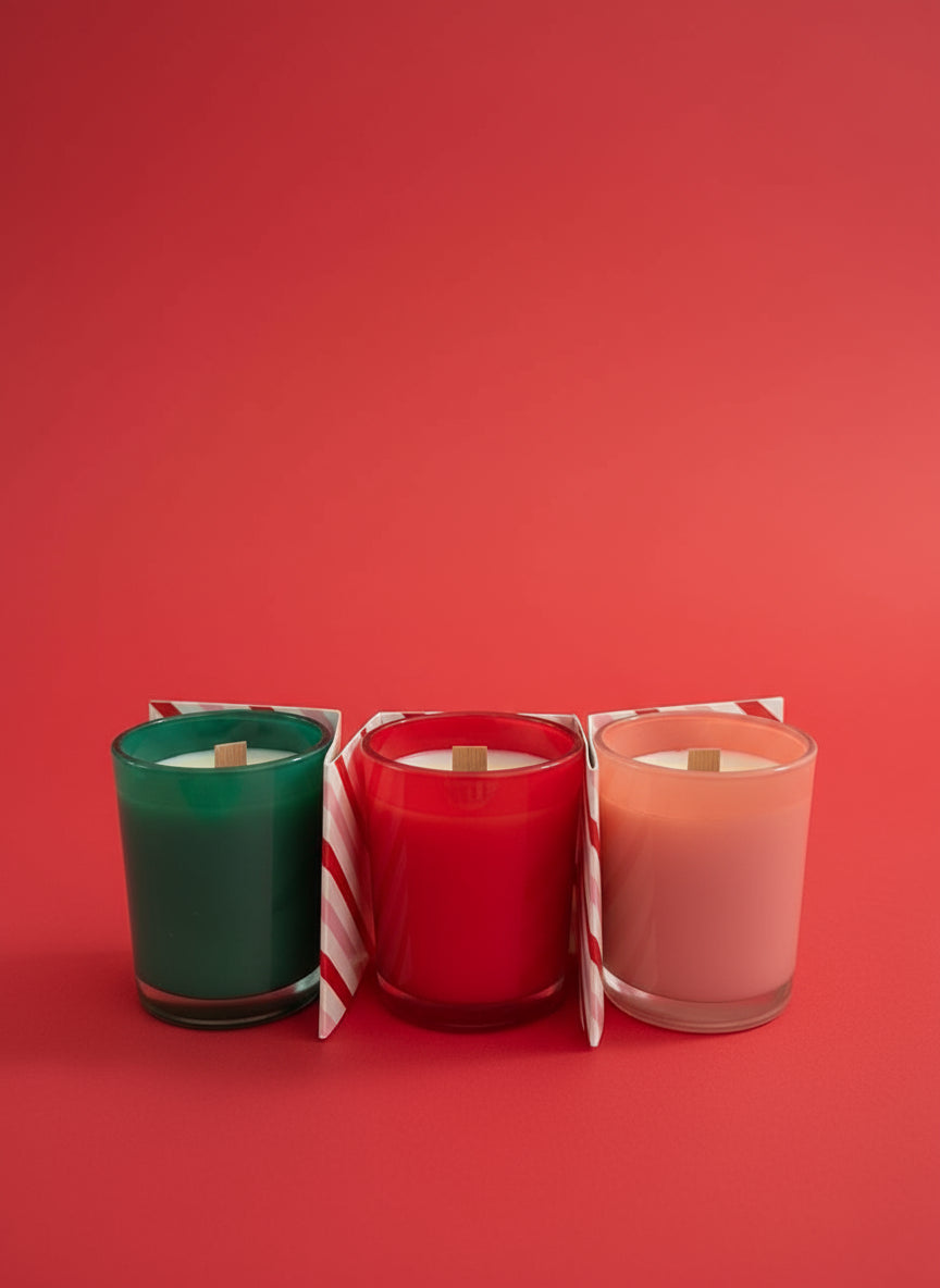 3 x Gingerbread Scented Festive Candles