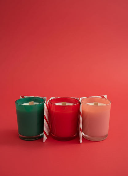 3 x Gingerbread Scented Festive Candles