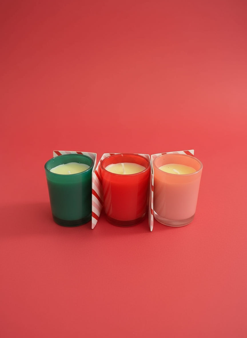 3 x Gingerbread Scented Festive Candles